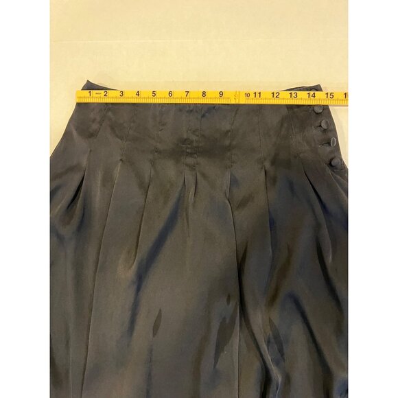 Ectetera Women’s Poof Bubble Hem Skirt Silk Blend Size 4 Black - Picture 7 of 10